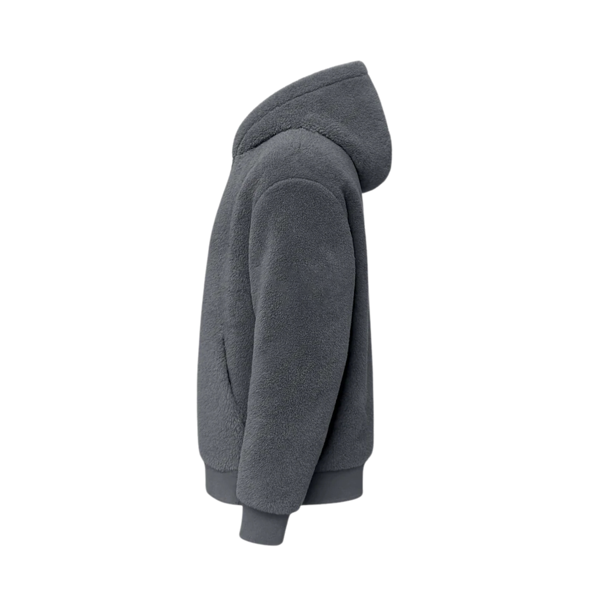 THE MONTERO Grey Sherpa Hoodie Dubai UAE