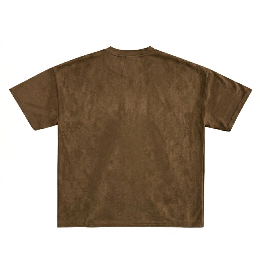 Suede Boxy Fit T-Shirt back Dubai UAE