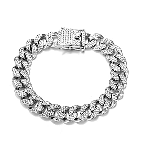 Iced Cuban Bracelet - Men's Jewelry Dubai UAE