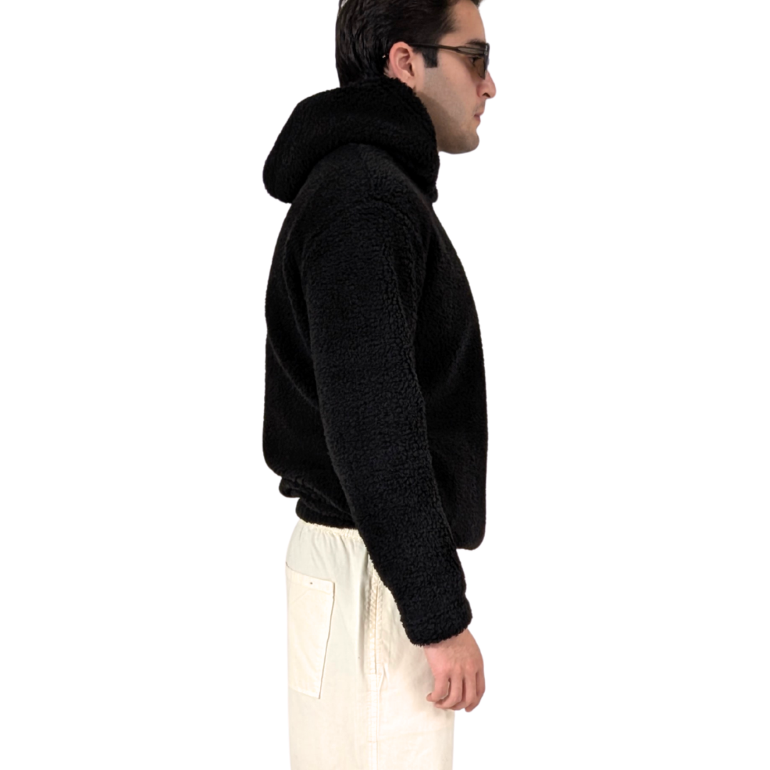 THE MONTERO Black Sherpa Hoodie Dubai UAE