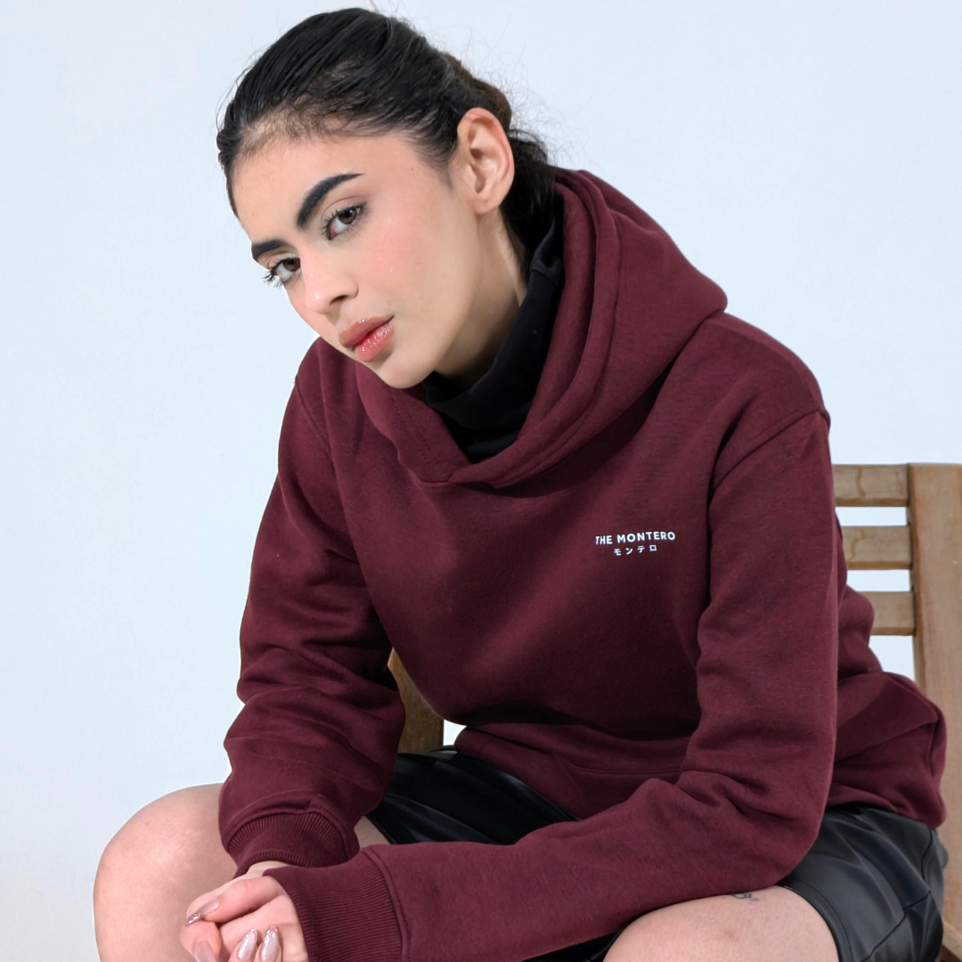 Oxblood Hoodie back Dubai UAE