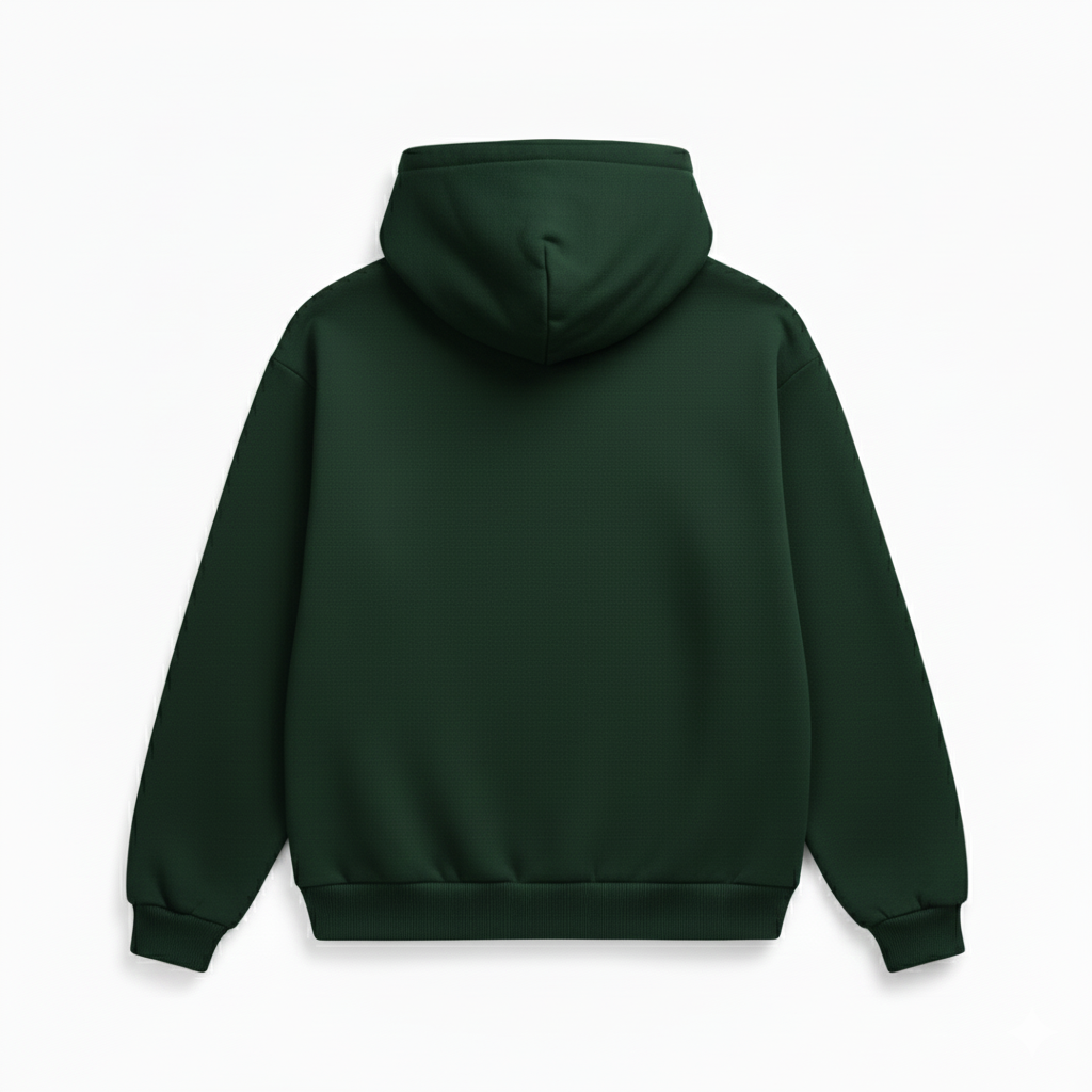 Bottle Green Hoodie back Dubai UAE